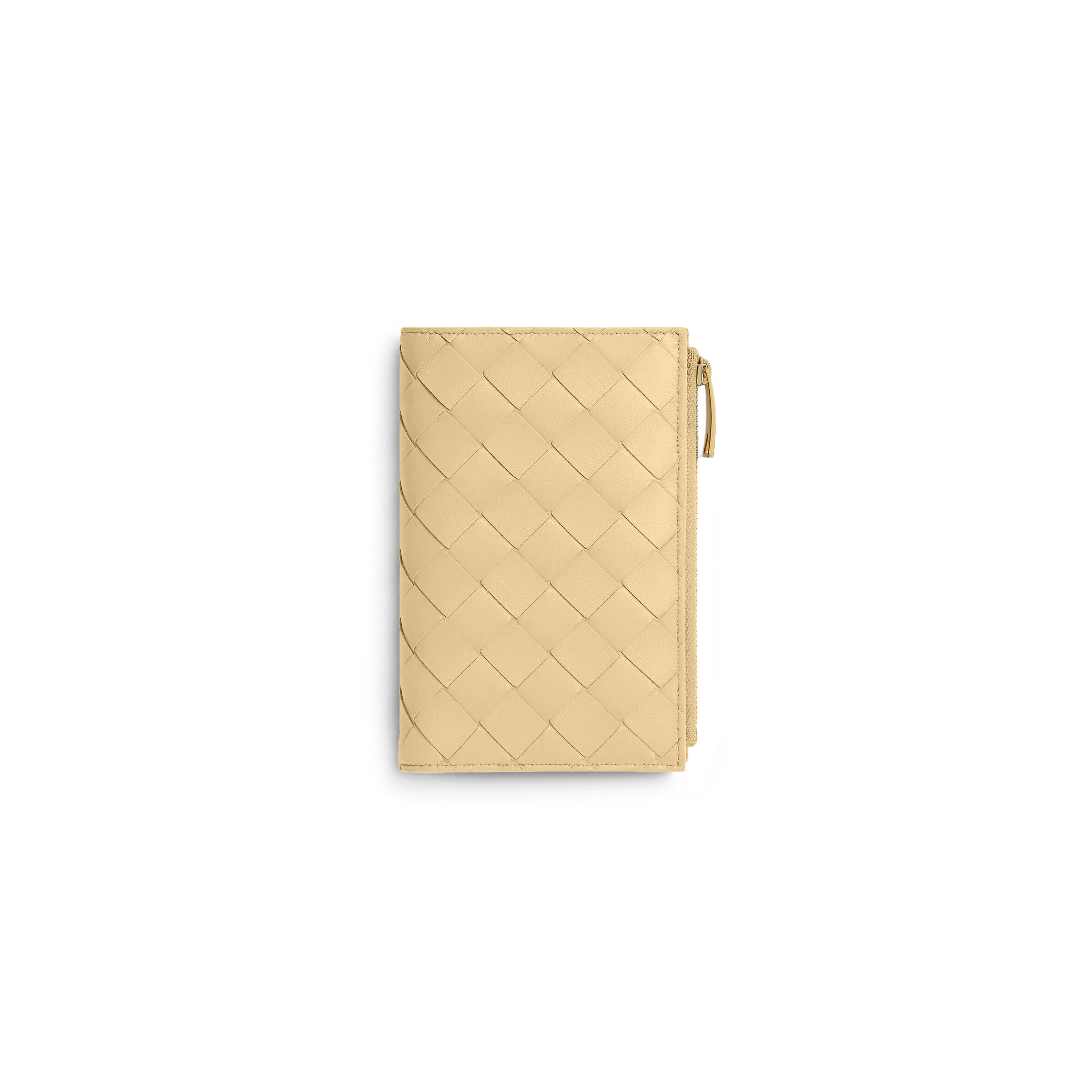 b0tt*ga Ven*ta intrecciato medium bi-fold wallet 667468 (14.5*9.3*2cm)